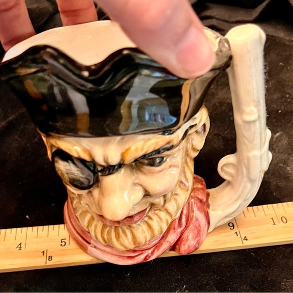 Frightening Angry Pirate Toby Mug with Black and Red Accents Johnny Depp Gift - Picture 11 of 11
